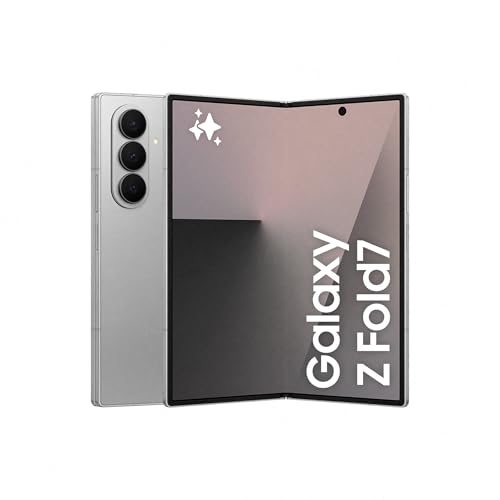 Galaxy Z Fold7 256GB - Galaxy AI, Ligero y Plegable, Pantalla Grande, Cámara 200MP, Memoria 12GB, Gris Plata, Garantía del Fabricante 3 Años + 1 año Extra (Versión Española)