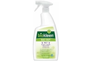 Biokleen Bac-Out Pet Stain Remover - 32 Ounce - Enzymatic, Natural, Destroys Stains & Odors Safely, for Pet Stains on Carpets - Eco-Friendly, Plant-Based