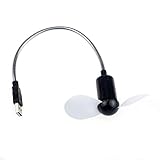 Anboo New Arrival Flexible USB Mini Cooling Fan Cooler For Laptop Desktop PC Computer (Black)