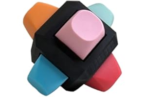 THOCK KING Switch Fidget Cube Tester with Mechanical Keyboard Switches and Keycaps (Black)