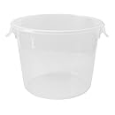 Rubbermaid Commercial Products FG572324CLR 6-Quart Round Storage Container