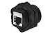 SF Cable CAT6 RJ45 Shielded Industrial Panelmount Bulkhead Coupler with Dust Cap