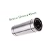 Z-COLOR 4Pcs LM8LUU 8mm 8x15x45mm Longer Linear Motion Ball Bearings For CNC