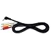 MPF Products VMC-20FR Audio Video AV RCA Cable Cord Replacement Compatible with Select Sony Handycam Digital Camcorders (Compatible Models Listed Below)