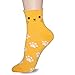 DEARMY Cat Socks for Women/Gifts for Women and Teenage Girls/Fun Design Socks/Best Christmas Gifts (as1, numeric, numeric_5, numeric_9, regular, regular, Grey, White, Yellow,Pink)