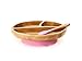 Avanchy Toddler Baby Plates Divided Bamboo, Suction for Babies Kids Toddler Food with Silicone Spoon for Feeding, Pink