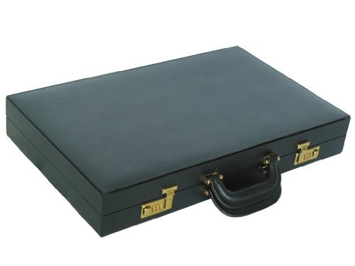 Backgammon Attache 23" - Genuine Leather - Double-Grip Handle