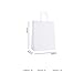 Halulu White Paper Bag - Party Bag, Shopping Bag, Merchandise Bag - 50pc 10x5x13