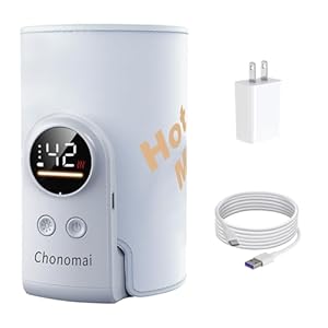 ミルクウォーマー USB充電式 6段階温度調節 哺乳瓶ウォーマー 急速保温 加熱 ボトルウォーマー コードレス