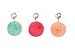 RufNTop 6 PCS or 12 PCS PomPom KeyChain Faux Bag Purse Charm Gold Ring Fluffy Fur Ball Car Key Ring or Handbag Accessories(6 PCS PASTEL MIX One Size)