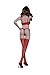 Phicen 1/6 Scale Female Body Seamless Stockings Lace Underwear Set (Red)