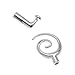 Silver Plated Glue-In Sliding Toggle Clasp Small 'Spiral' Fits 3mm Cord (1)
