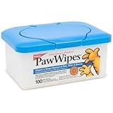Petkin Paw Wipes, 100-Count Pack (Pack of 4)