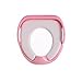 ZOLLOR Portable Potty Training Seat for Boys Girls,Non Slip Splash Guard Potty Trainer Toilet Cover with Comfort Soft Cushion and Handles for Baby and Toddlers,Round and Oval Toilets Applicable (pink)