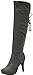 Dream Pairs Women's PHANCY Fashion Slouchy Rear Cross Lace Up Winter Faux Fur High Heel Knee High Lady Boots