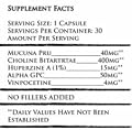 NOO BRAIN - Potent Nootropic Supplement Stack (with Mucuna, Huperzine A, Alpha GPC, Vinpocetine)