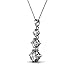 Cate & Chloe Delilah 18k White Gold Swarovski Pendant Necklace, Special-Occasion-Jewelry, Round-Cut Swarovski Crystals