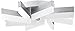 Spirelli Modern Ceiling Light Flush Mount Fixture LED Silver Aluminum 19