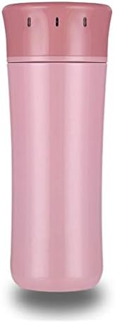 Electric Heating Kettle Stainless Steel Flask Electric Cup USB Heating 3 Modes 320Ml For Office Family Cars And Travel,Pink