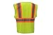 CJ Safety CJHVSV2003 ANSI Class 2 High Visibility Two Tone Safety Vest Wicking Breathable Mesh (Extra Large, Green)