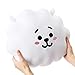 BT21 RJ Character Plush Figure Decorative Throw Pillows Sofa Cushion, 15 x 12.2 Inches, White