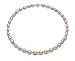 HinsonGayle AAA Handpicked 8-8.5mm Lavender Oval Freshwater Cultured Pearl Necklace Silver 18 inch-18 in length