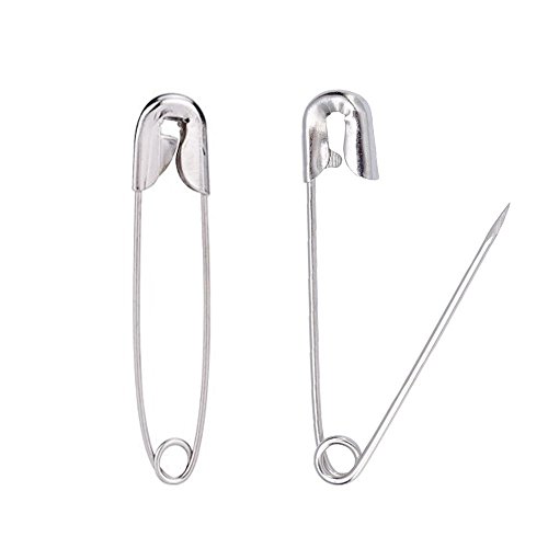 Dealglad Exquisite Small 19mm Metal Sewing Clothing Accessories Trimming Fastening Safety Pins (Silver, 1000Pcs)