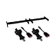 Golf Cart Seatbelts- Universal Retractable Seat Belt Kit for Club Car, EZGO, Yamaha by JZM