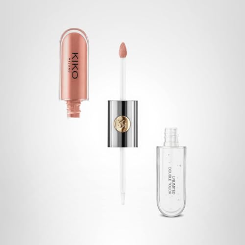 KIKO Milano Unlimited Double Touch 129, Liquid Lipstick With A Bright Finish In A Two-Step Application. Lasts Up To 12 Hours. No-Transfer Base Colour