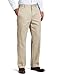 IZOD Men's American Chino Flat Front Straight-Fit Pant, Khaki, 34W x 30L