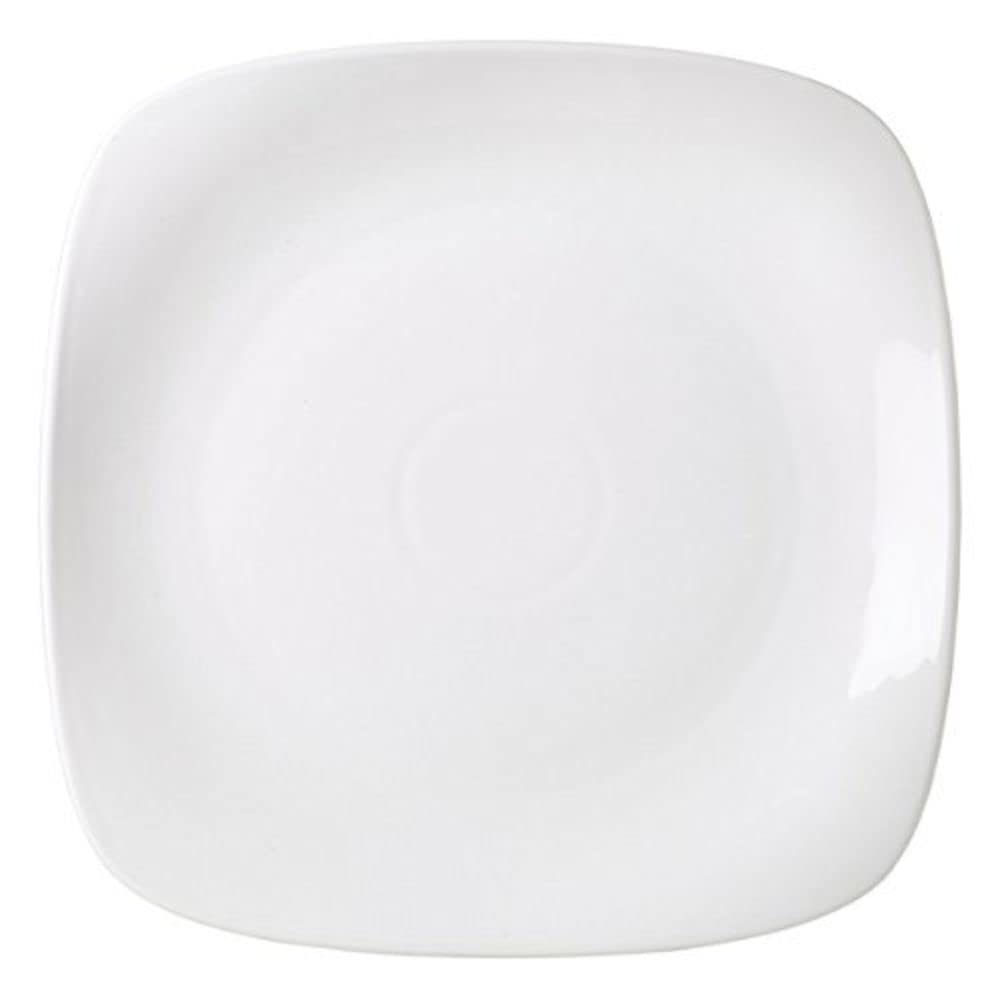 Genware NEV-184521 Rounded Square Plate, 21 cm (Pack of 6)