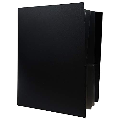 JAM PAPER Heavy Duty Plastic Multi Pocket Folders