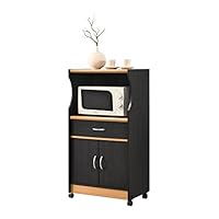 HODEDAH IMPORT Microwave Kitchen Cart