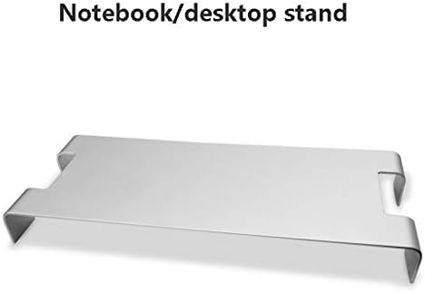 FLYSXP Flat Universal Computer Desktop Stand, Computer Monitor Raised Stand, Keyboard and Mouse Plug Storage Stand Notebook Cooler