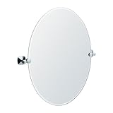 Gatco 4149 Jewel Oval Mirror, Chrome