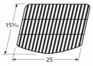 Music City Metals 58201 Porcelain Steel Bar Cooking Grid Replacement for Select Grill Mate and Uniflame Gas Grill Models