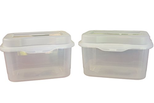 STERILITE Flip Top Plastic Recipe Card Storage Box, Recipe Card, and Index Card Holder Includes Colored Tabbed Divider Index Cards (3x5) - Thumbnail 2