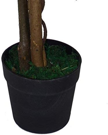 Leaf Artificial Tree/Plant, Dark Green Ficus, 90cm, 90 cm - Image 3