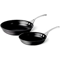 Calphalon 2 Piece Contemporary Frying Pan Set, Nonstick, Black