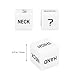 Amosfun 2Pcs Sex Game Dice Set Funny Adult Games Sex Dice Erotic Gambling Crap for Lovers Couples (White)thumb 2