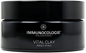 IMMUNOCOLOGIE Vital Clay Mask - Deep Pore Cleansing Ultra Creamy Face Mask with Salicylic Acid and 12 Essential Minerals from Montmorillonite, Kaolin, and Illite Clay Extract - 3.4 oz/100 ml