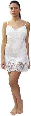 MARJOLAINE Elegant Short Blouse Shirt in Pure Silk with lace