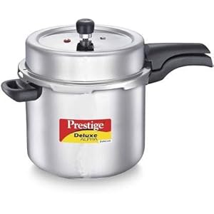 Prestige Svachh SS Deluxe Alpha 10 L Inductie Bodemsnelkookpan (roestvrij staal)