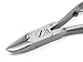 Fingernail and Toenail Nippers in Leather Case FINOX Surgical Stainless Steel Pedicure Nail Clippers German Toe Nail Cutter GERmanikure Solingen p126