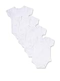 Sweet & Soft Baby Basics Unisex 4-Pack Bodysuits Solid 100% Combed Cotton