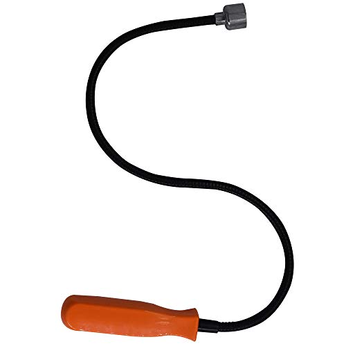 Flexible Magnetic Grabber Pickup Tool - 22-4/5" 10LB Bend-It Magnet Snake Pick-Up Sweeper Bendable Retriever Stick Useful for Hard-to-Reach Home Sink Drains, Car Keys, USB's, Bolts, Nuts, Screws