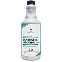 Alcohol de grado médico (32 oz) - Sin metanol - Sin malos olores - Cumple con las especificaciones de la USP - Aprobado para manos y piel ...