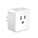 Wsiiroon WiFi Smart Plug, Upgraded Mini Outlet Remote Control Smart Socket with Timer Function, Compatible with Alexa and Google Home(Only 2.4GHz)-1 Pack