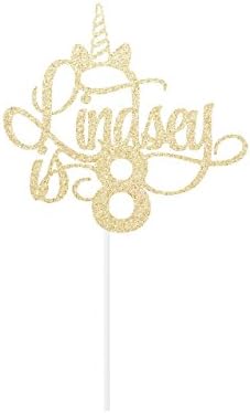 Custom Personalized Unicorn Birthday Cake Topper Sign Centerpiece Decor