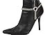 TFJ Women Western Fashion Jewelry Boot Chain Bracelet Silver Metal Ring Fringes Bling Shoe Charm